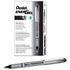 Picture of Gel Pen, Pentel® EnerGel NV Liquid ,  .7mm, Gray Barrel, Black Ink, Dozen
