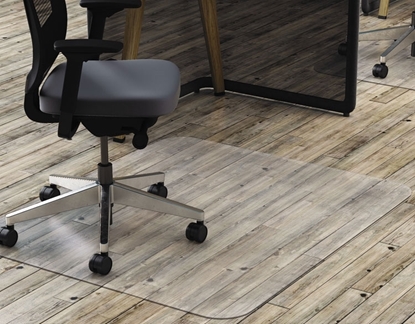 Clear Polycarbonate All Day Use Chair Mat for Hard Floor, 46 x 60 