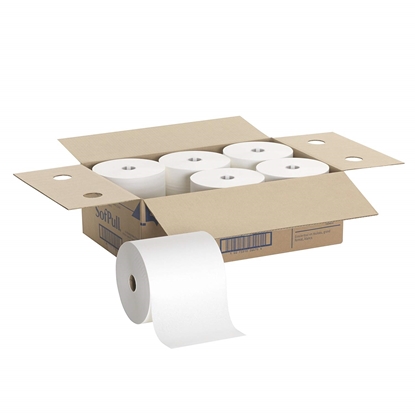 Picture of GP 26470 Hardwound Roll Paper Towel, Nonperforated, 7.87 x 1000ft, White, 6 Rolls/Carton