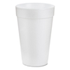 16 oz. White foam cup