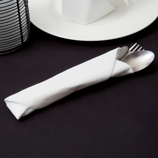 Picture of Hoffmaster Napkins, Linen Like , Dinner , 2-Ply, 16 x 16, White, 1200/Carton (HFM125500)