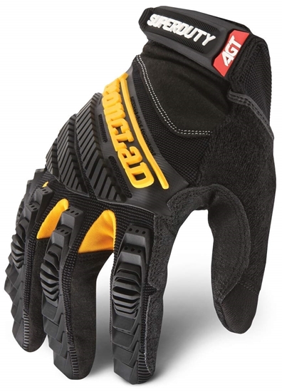 Picture of SuperDuty Gloves, Large, Black/Yellow, 1 Pair
