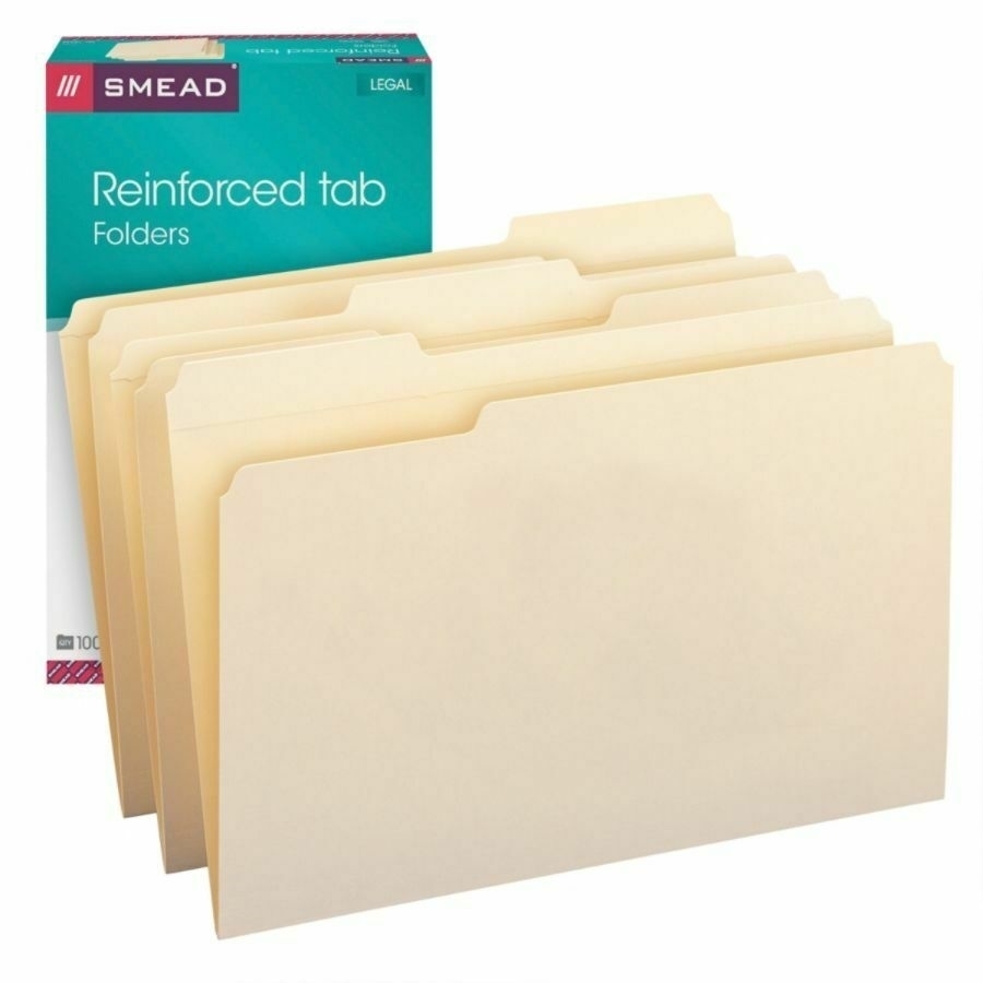 Smead® File Folders with Antimicrobial product protection, 1/3 Cut Top