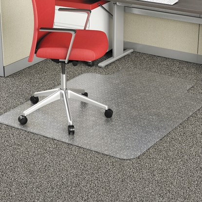 Picture of Alera® Studded Chair Mat for Flat Pile Carpet, 36x48, Lipped, Clear