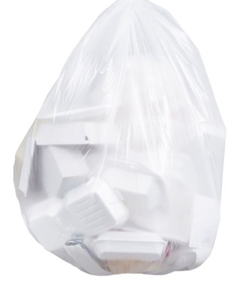 Picture of Trash bag, Can liner, Heritage, High-Density Coreless , 20-30 Gal, 30 X 37, Natural, 25 Bag/rl, 20 Rl/ct