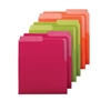 Picture of Smead® 75406 Organized Up Heavyweight Vertical File Folders, Assorted Bright Tones, 6/Pack