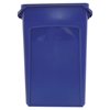 Picture of Trash Can, Recycling Container, Rubbermaid® Commercial Slim Jim , w/Venting Channels, Plastic, 23gal, Blue