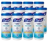 Picture of PURELL® Hand Sanitizing Wipes, Premoistened , 5.78" x 7", 100/Canister, 12 Canisters/CT (GOJ911112CT)