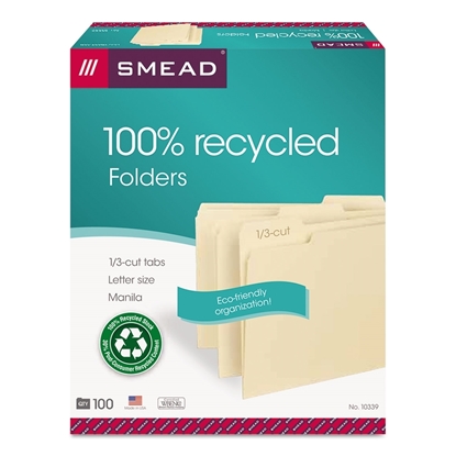 Smead® 100% Recycled, File Folders