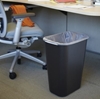 Black Rectangular Trash Can by Rubbermaid Commercial