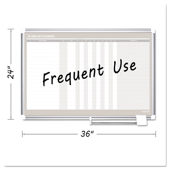 Silver frame in-out magnetic dry erase board 