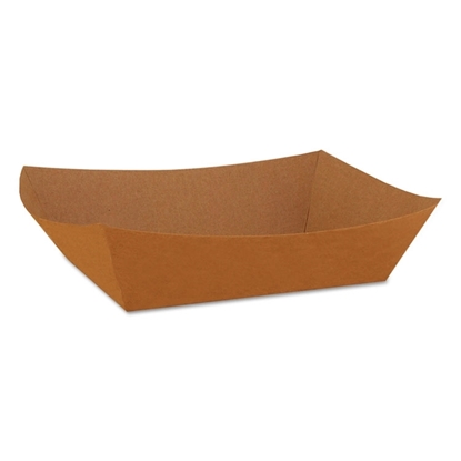 SCT Food Trays, Paperboard Brown, 3-Lb Capacity 