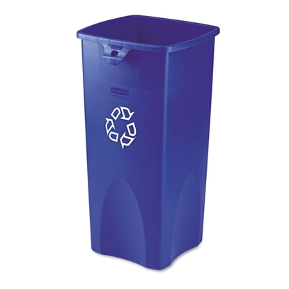 Rubbermaid Untouchable 23 Gallon Square Recycling Container