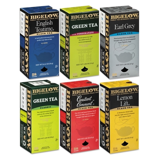 Bigelow Assorted Tea Packs, Six Flavors 