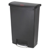 Slim Jim 24 Gallon Step-On Trash Container, Black 