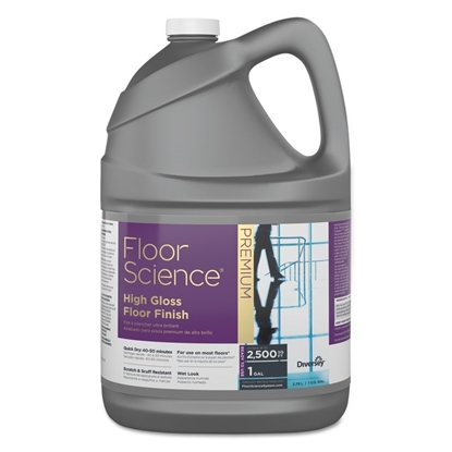 Floor Science Premium, High Gloss, Floor Finish, 4 Containers