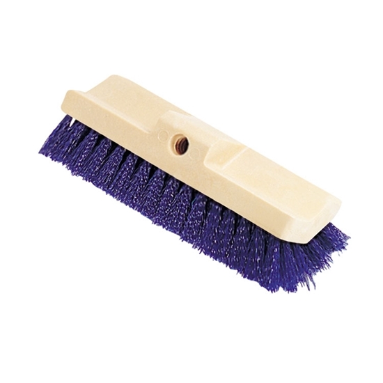 Overview of Bi-Level Deck Scrub Brush with Tapered Hole 