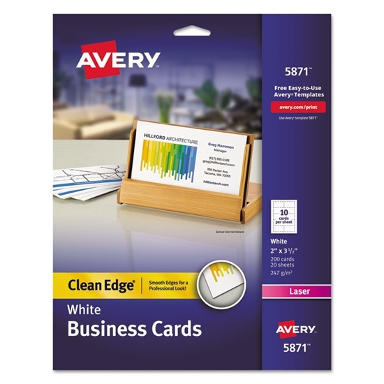 Avery Clean Edge Business Card 