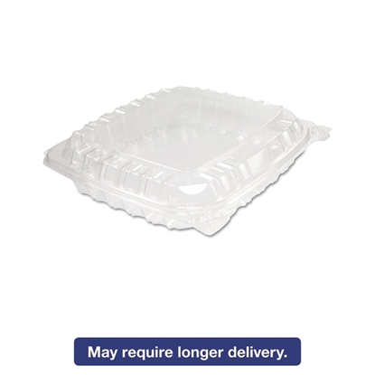 ClearSeal Plastic Hinged Container, Clear, 125/BG, 2 BG/CT