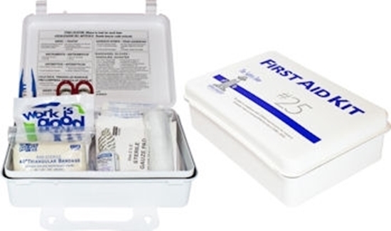 Plastic First Aid Kit, 25 Person