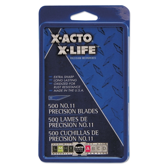Bulk Pack Blades for X-Acto Knives, No. 11, 500/Box 