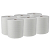 6 Rolls/ Carton of White Hard Roll Paper Towel 