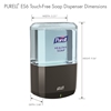 Purell ES6 Touch Free Soap Dispenser Dimensions 