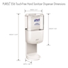 Dimensions for Es6 Hand Sanitizer Dispenser