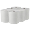 6 Rolls/ Carton of White Hard Roll Paper Towel 