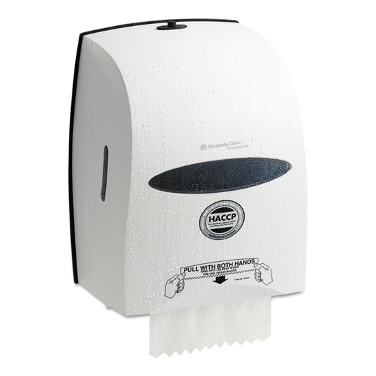 White Sanitouch Roll Towel Dispenser 