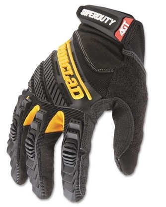 Picture of Ironclad Super Duty Gloves, Medium, Black/Yellow, 1 Pair (IRNSDG203M)