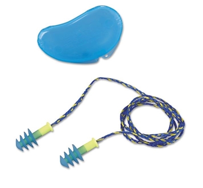 Picture of Honeywell- FUS30 HP Fusion Multiple-Use Earplugs, Reg, 27NRR, Corded, BE/WE, 100 Pairs (