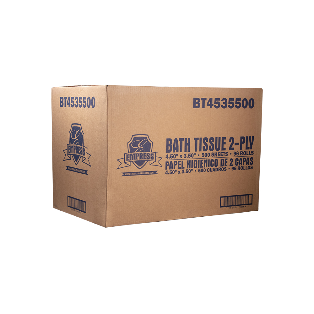 Empress Premium White Toilet Tissue 4.5" X 3.5", 2Ply, 500 / Roll 96 / cs ELEVATE Marketplace