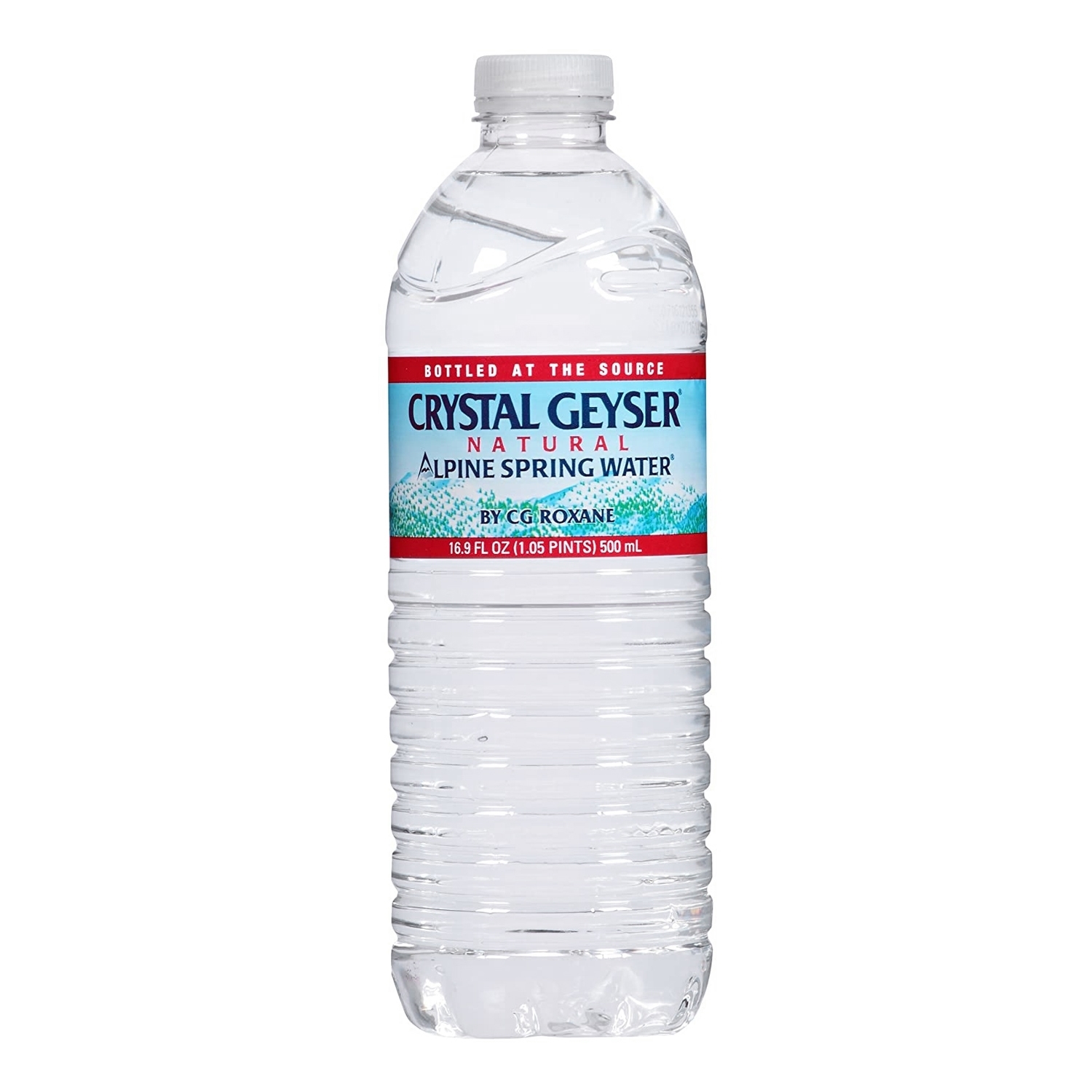 Crystal Geyser Alpine Spring Water, 16.9 oz, 24 Bottles per Case