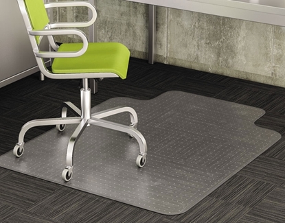 DuraMat Moderate Use Chair Mat for Low Pile Carpet, Beveled, 46x60 w/Lip, Clear