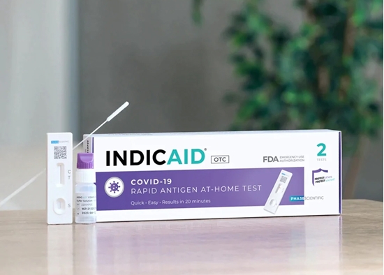 Picture of INDICAID COVID-19 Rapid Antigen At-Home Test (OTC) 3-Cases, 378 Tests