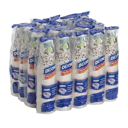 Picture of Dixie® Hot Cups, Paper, 16oz, Coffee Dreams Design, 500/carton (DXE5356DX)