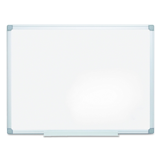 Picture of Dry Erase Board, MasterVision® Earth Easy-Clean , White/Silver, 36x48