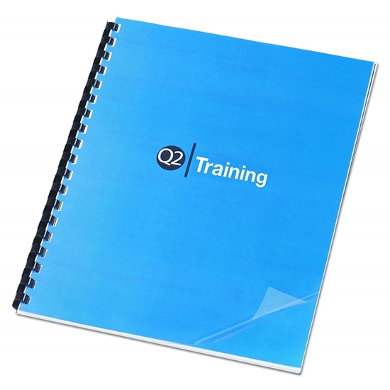 Picture of Clear View Presentation Binding System Cover, 11 x 8-1/2, Clear, 100/Box