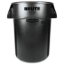 Rubbermaid Brute, 44 gallon, vented trash can, black 