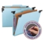 Smead Four Section Hanging Classification Folder, Blue 