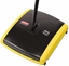 Picture of Rubbermaid Sweeper, Dual Action, Boar/Nylon Bristles, 44" Steel/Plastic Handle, Black/Yellow