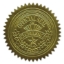 Official Seal of Excellence, Self-Adhesive Embossed Seals, Gold, 2" Dia, 100/Pack