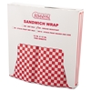 Picture of Bagcraft Grease-Resistant Paper Wrap/Liners, 12 x 12, Red Check, 1000/Box, 5 Boxes/Carton (BGC057700)