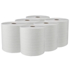 6 Rolls/ Carton of White Hard Roll Paper Towel 