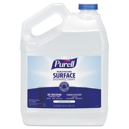 Picture of Disinfectant, Healthcare Surface , Fragrance Free, 128 Oz Bottle, 4/carton