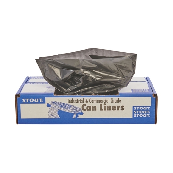 Total Recycled Content Plastic Trash Bags, 33 Gal, 1.5 Mil, 33" X 40", Brown/black, 100/carton